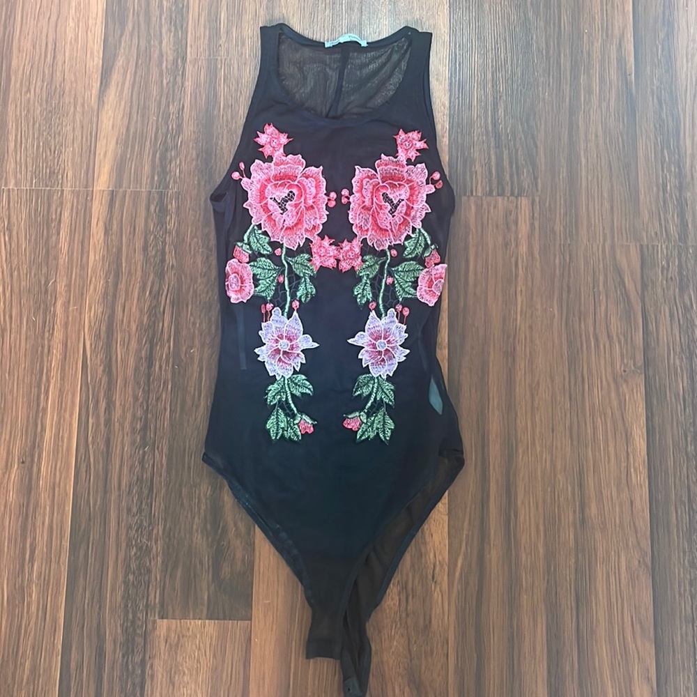 Sexy black bodysuit